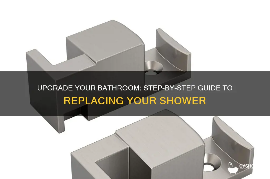 how to replace an existing shower