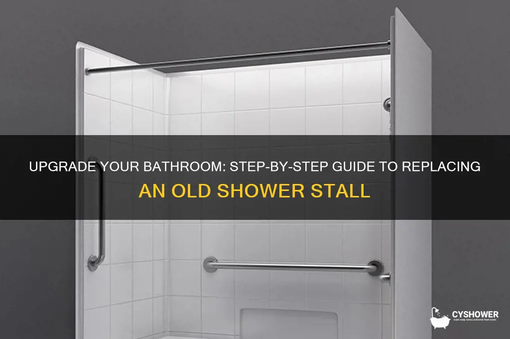 how to replace an old shower stall