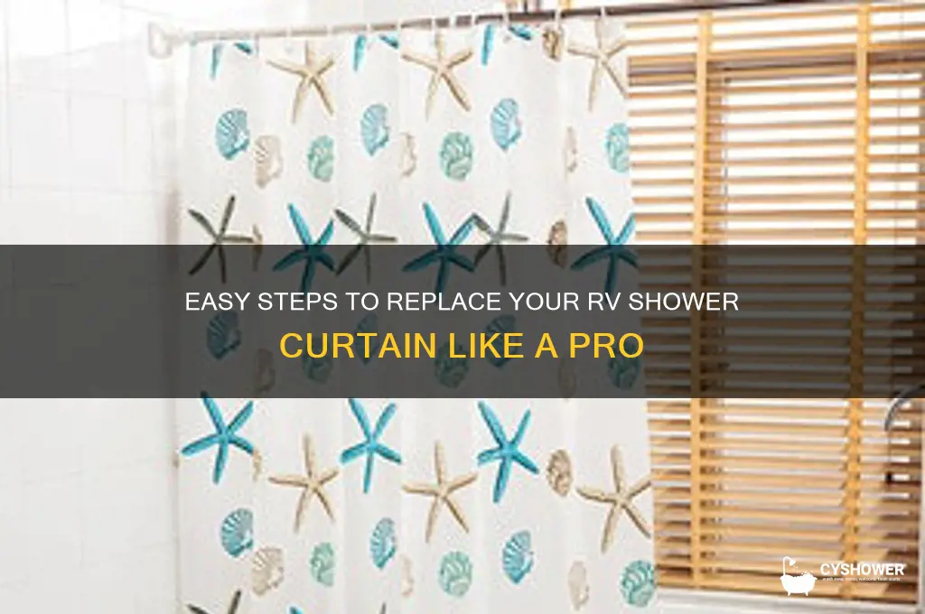 how to replace an rv shower curtain