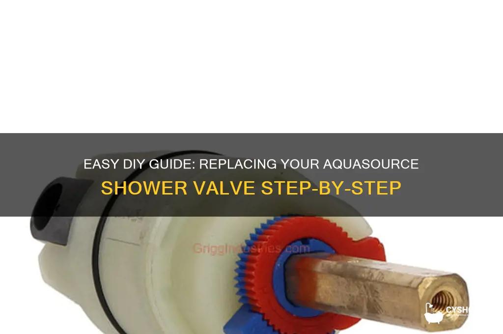 how to replace aquasource shower valve