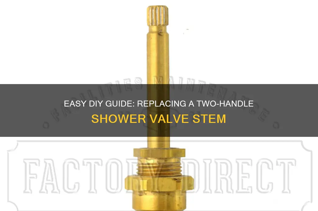 how to replace atwo shower valve stem