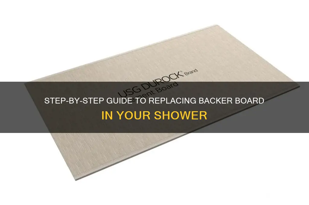 how to replace backer board in shower