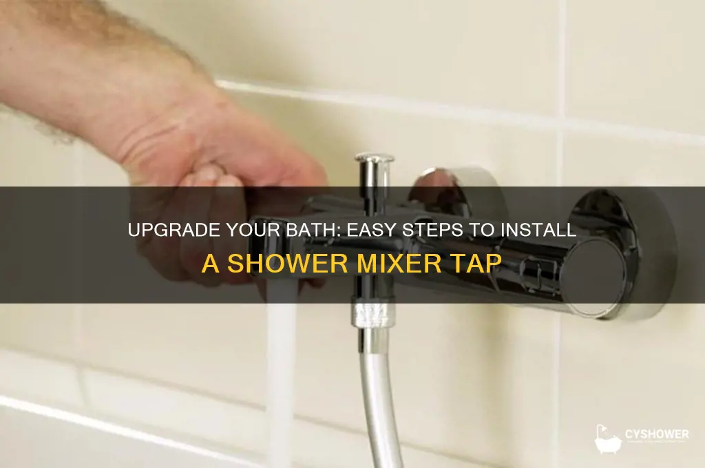how to replace bath taps with shower mixer