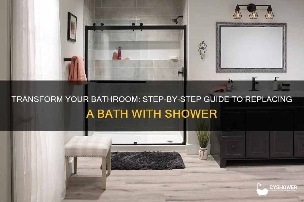 how to replace bath with shower