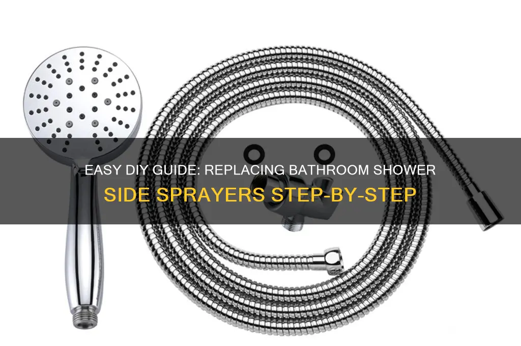 how to replace bathroom shower side sprayers