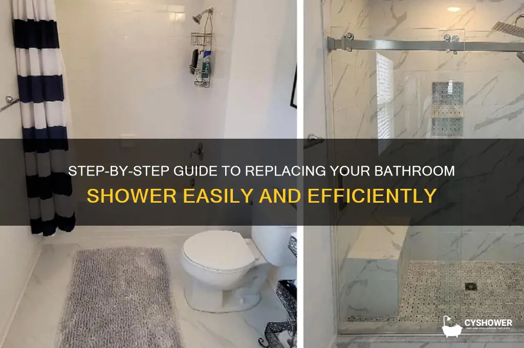 how to replace bathroom shower