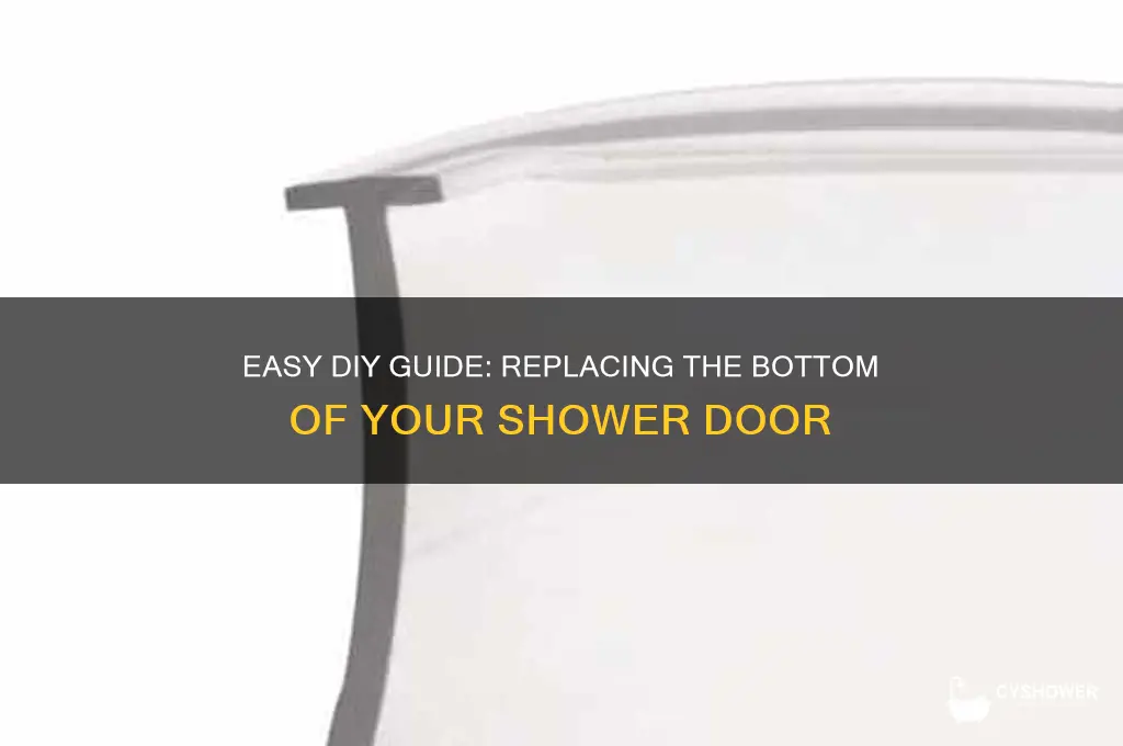 how to replace bottom of shower door