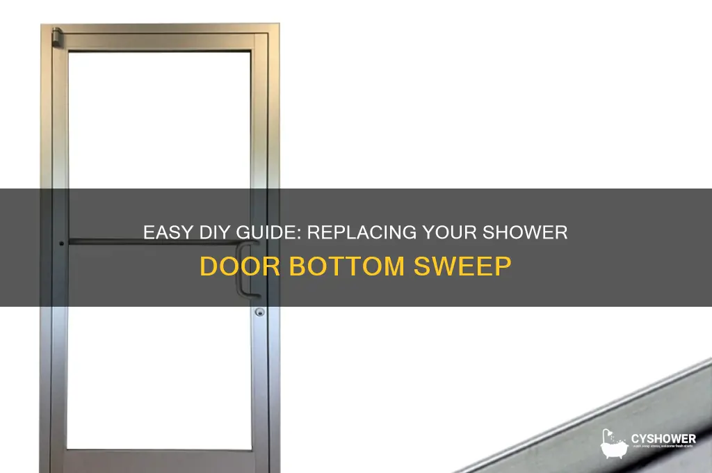 how to replace bottom sweep on shower door