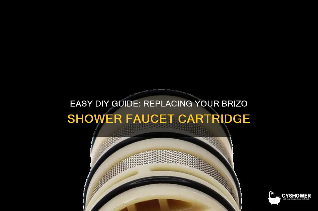 how to replace brizo shower faucet cartridge