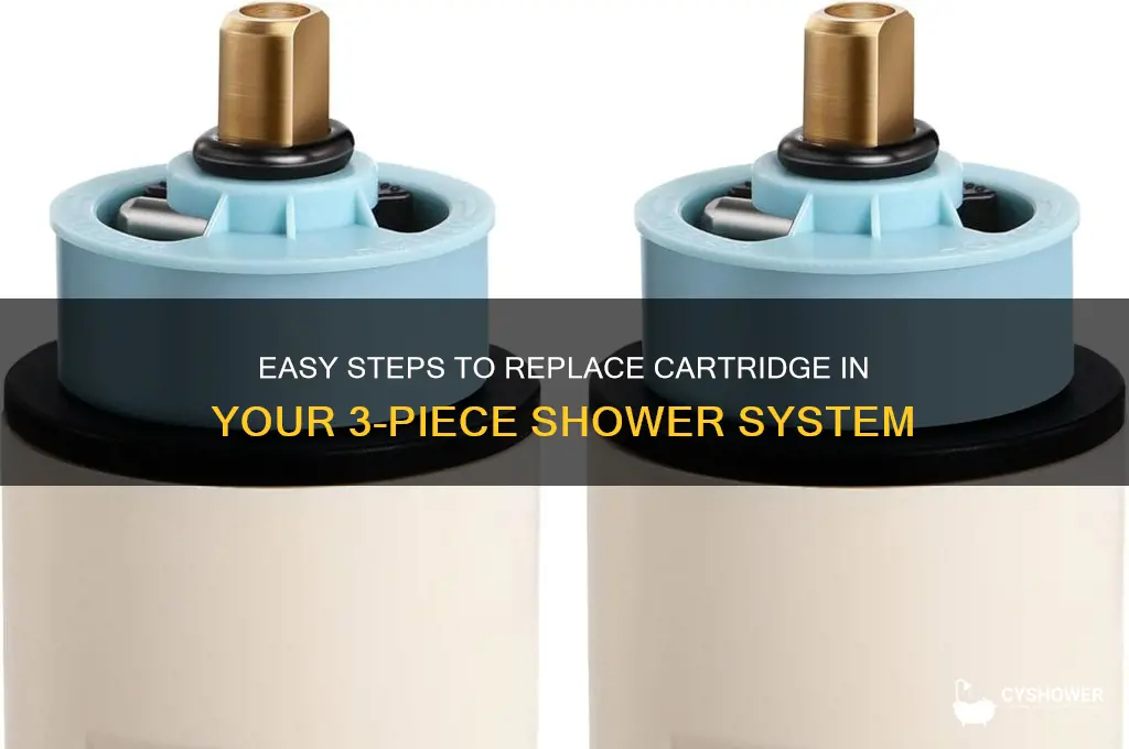 how to replace cartridge in 3 pc shower