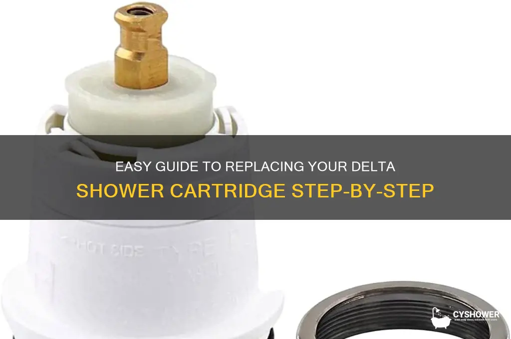 how to replace cartridge in delta shower fixture