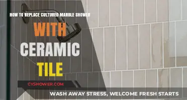 Upgrade Your Shower: Replace Cultured Marble with Ceramic Tile Guide