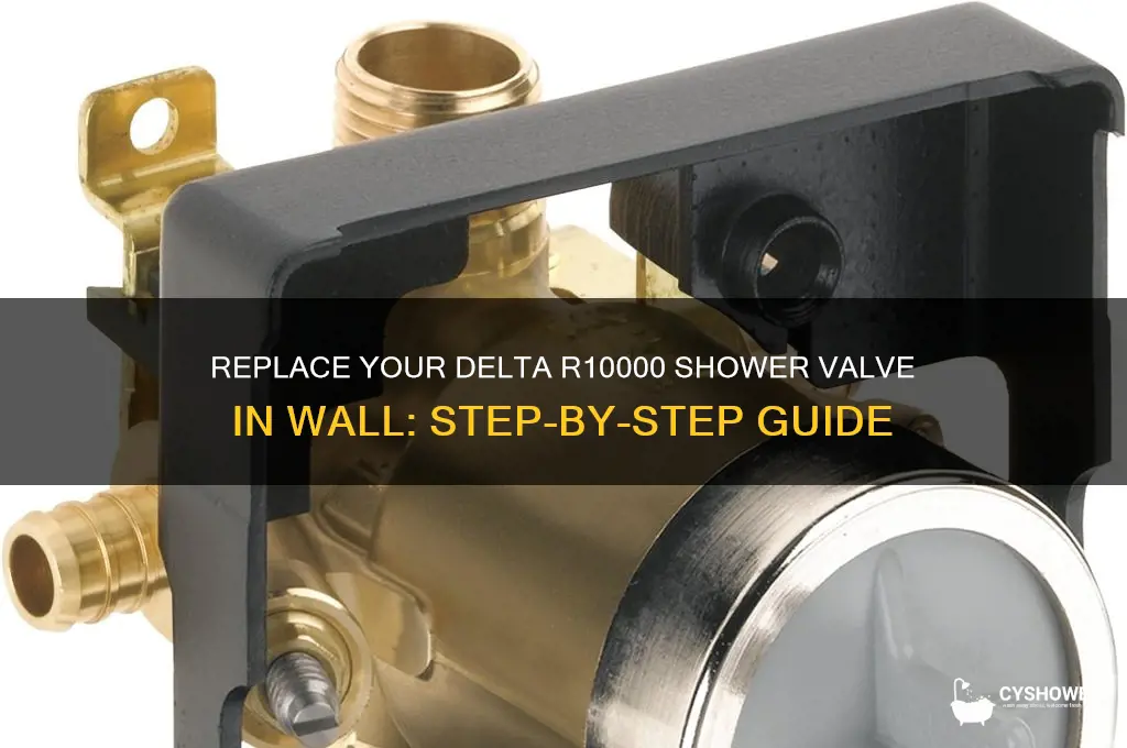 how to replace delta r10000 shower valve in wall