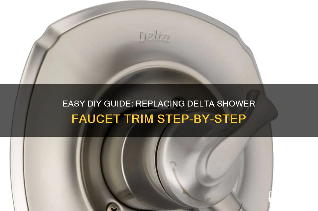 how to replace delta shower faucet trim