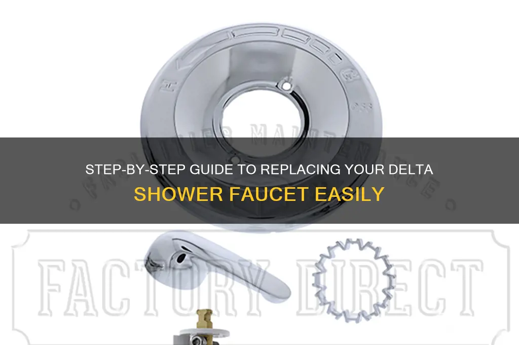 how to replace delta shower faucet