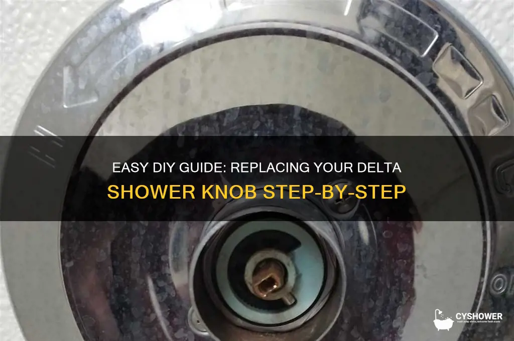 how to replace delta shower knob