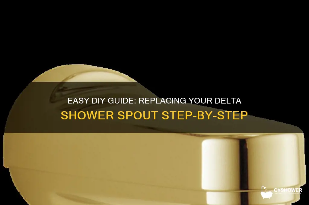 how to replace delta shower spout