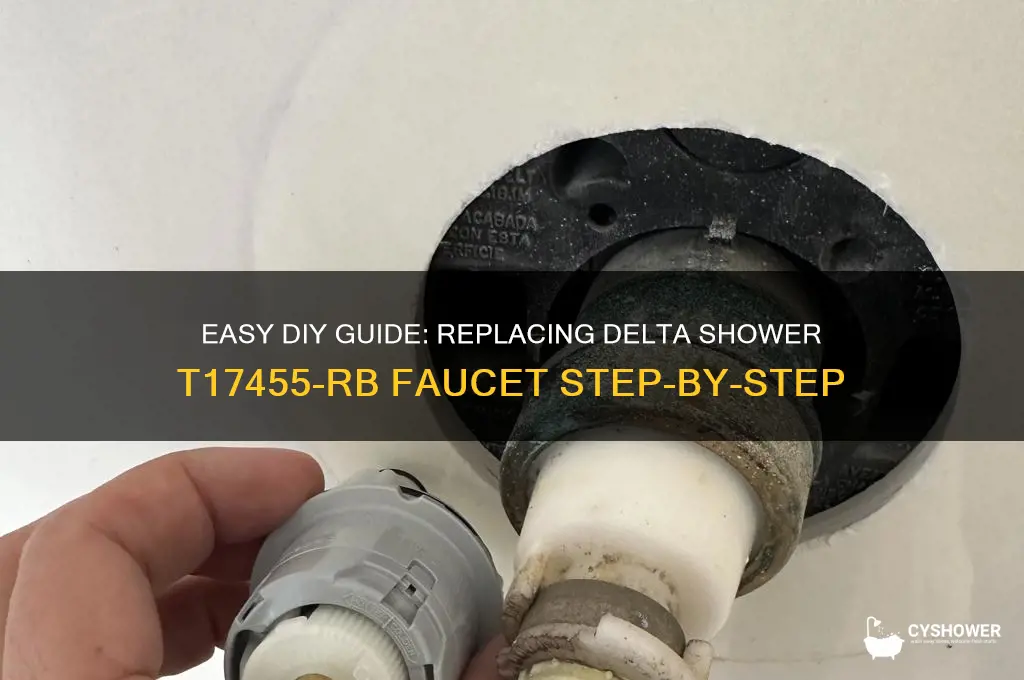 how to replace delta shower t17455-rb