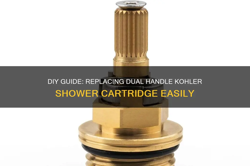 how to replace dual handle kohler shower cartlige