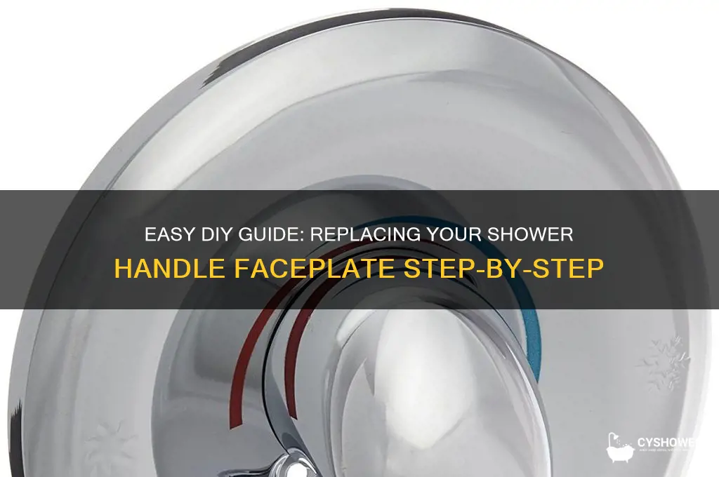 how to replace faceplate on shower handle