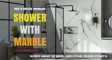 Upgrade Your Bathroom: Replacing Fiberglass Shower with Elegant Marble