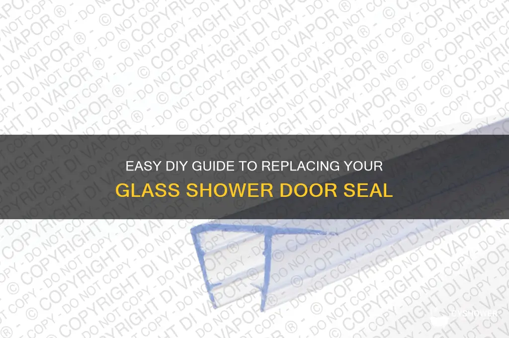 how to replace glass shower door seal