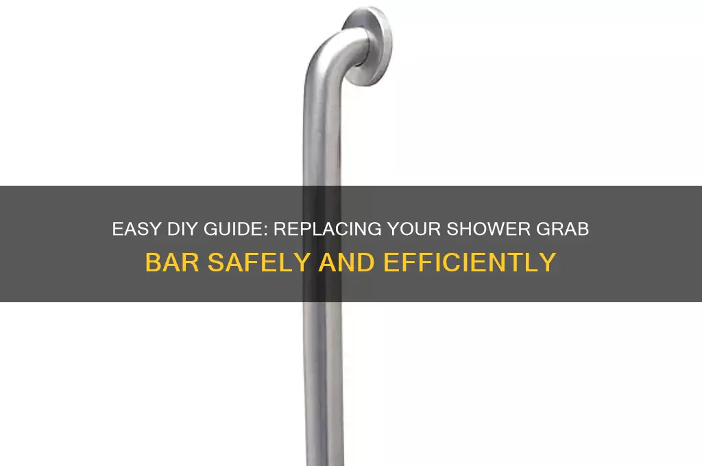 how to replace grab bar in shower
