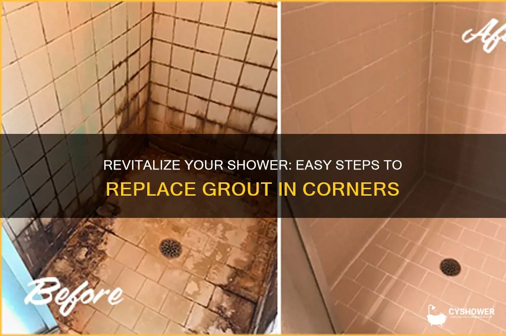 how to replace grout in shower corners