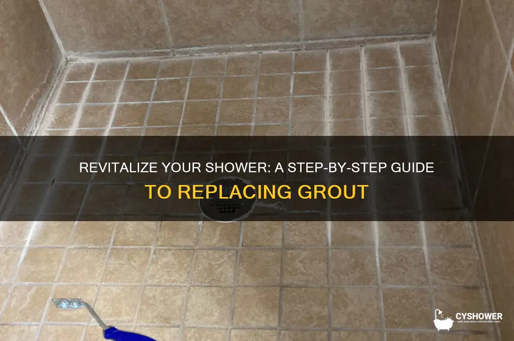how to replace grout in shower