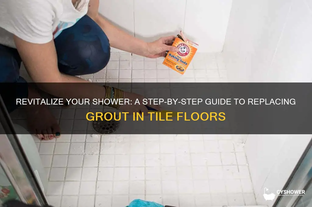 how to replace grout in tile floor in shower
