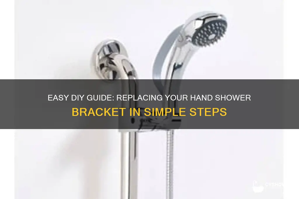 how to replace hand shower bracket