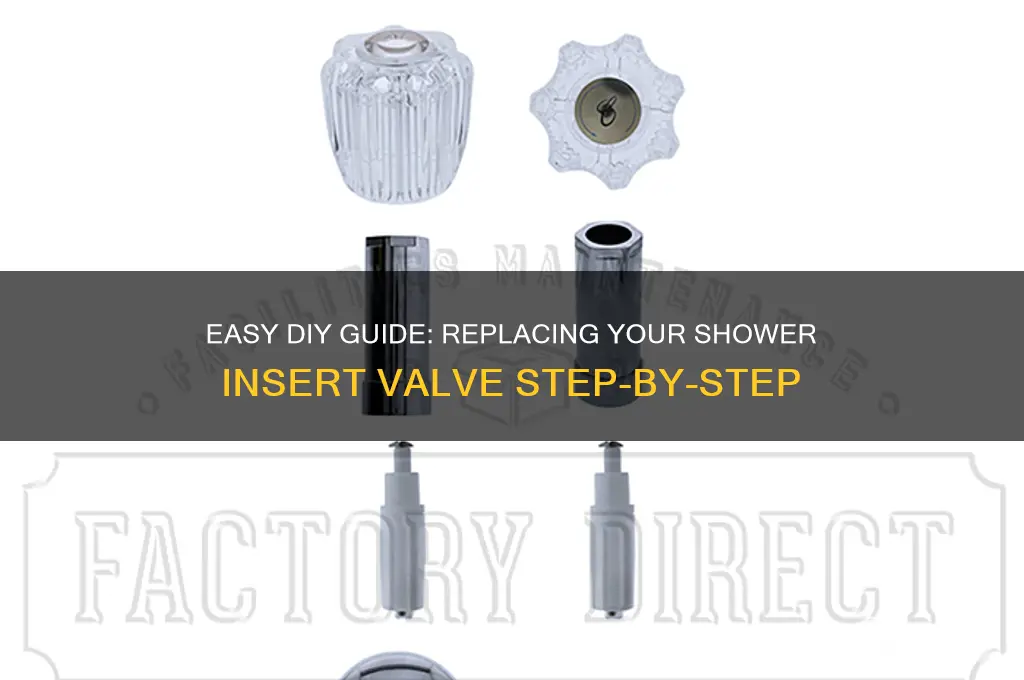 how to replace insert valve in shower