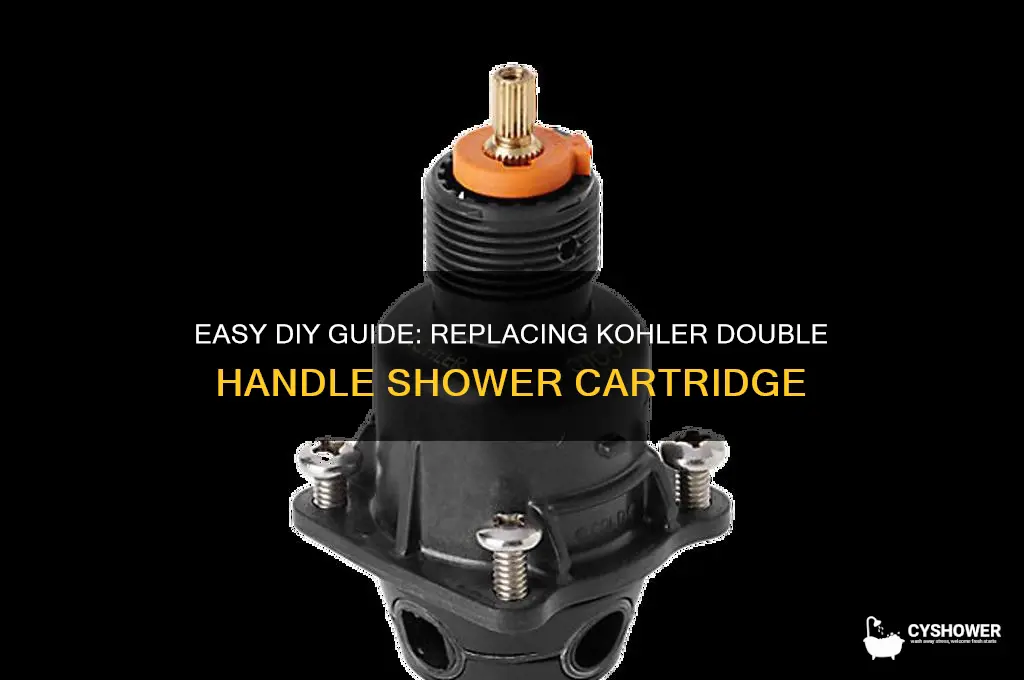 how to replace kohler shower cartridge double handle
