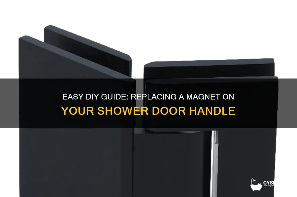 how to replace magnet on shower door handle
