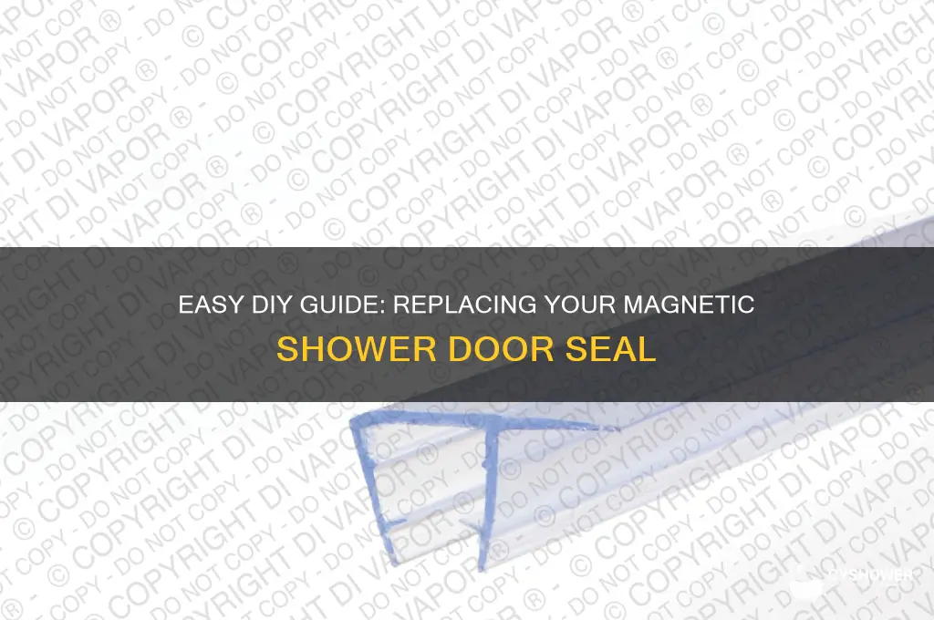 how to replace magnetic shower door seal