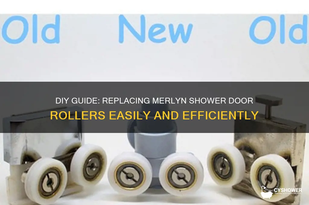 how to replace merlyn shower door rollers