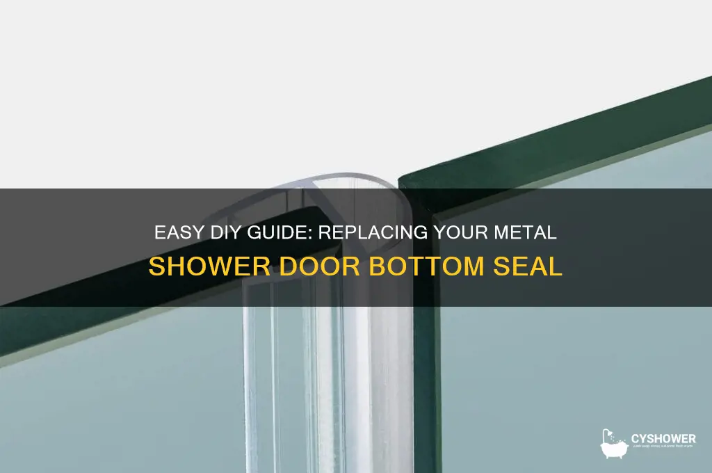 how to replace metal shower door bottom seal