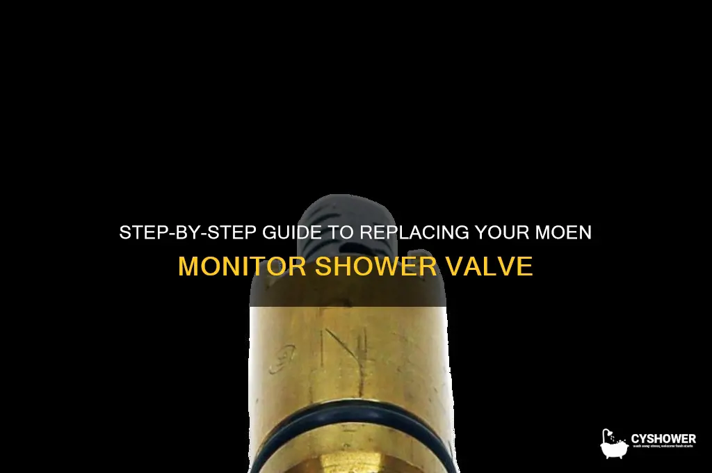 how to replace moen monitor shower valve