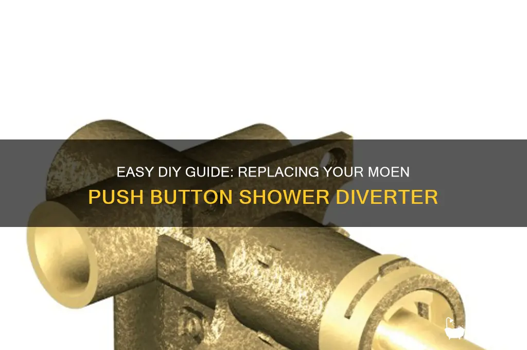 how to replace moen push button shower diverter