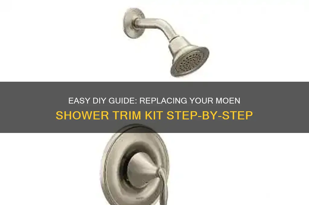 how to replace moen shower trim kit