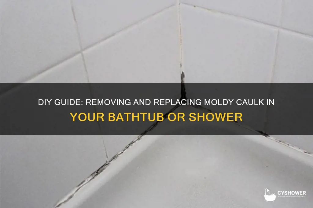 how to replace moldy caulk in a bathtub or shower