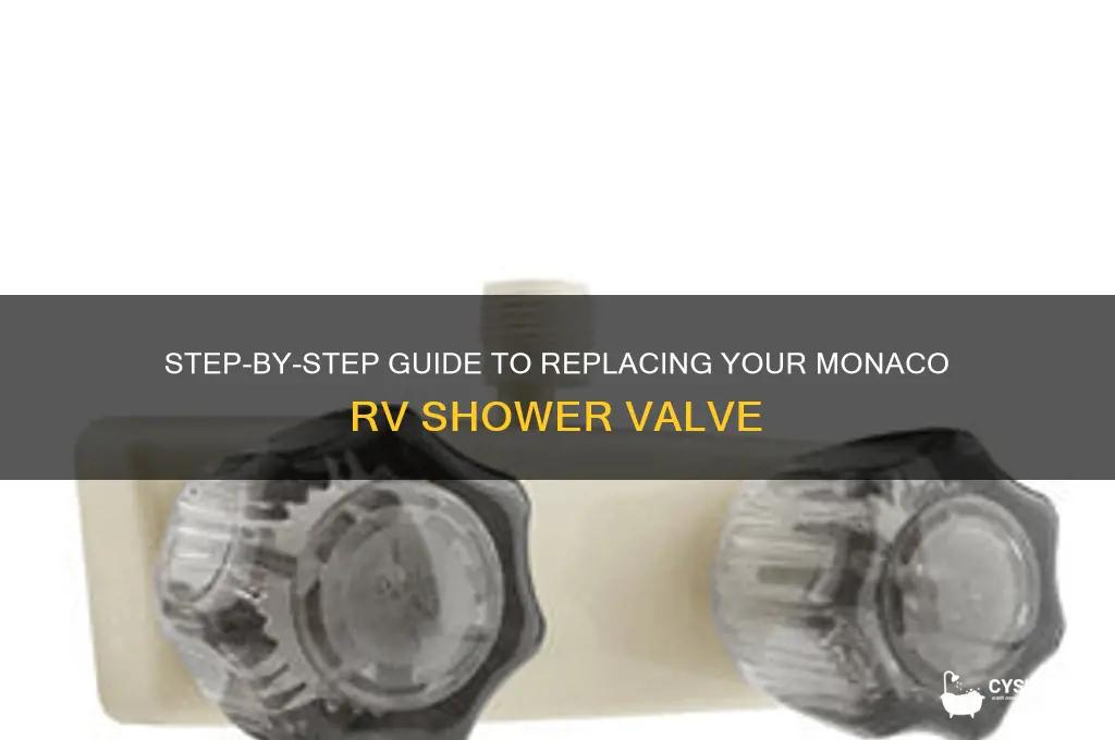 how to replace monaco rv shower valve