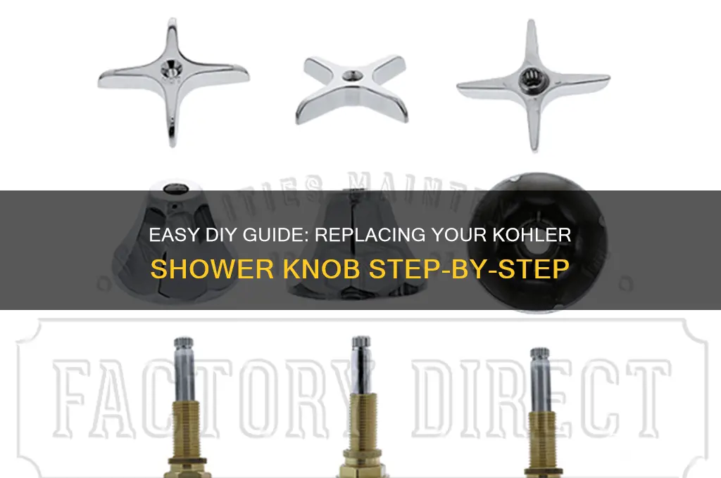 how to replace my kohler shower knob replacement