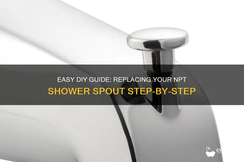 how to replace npt shower spout