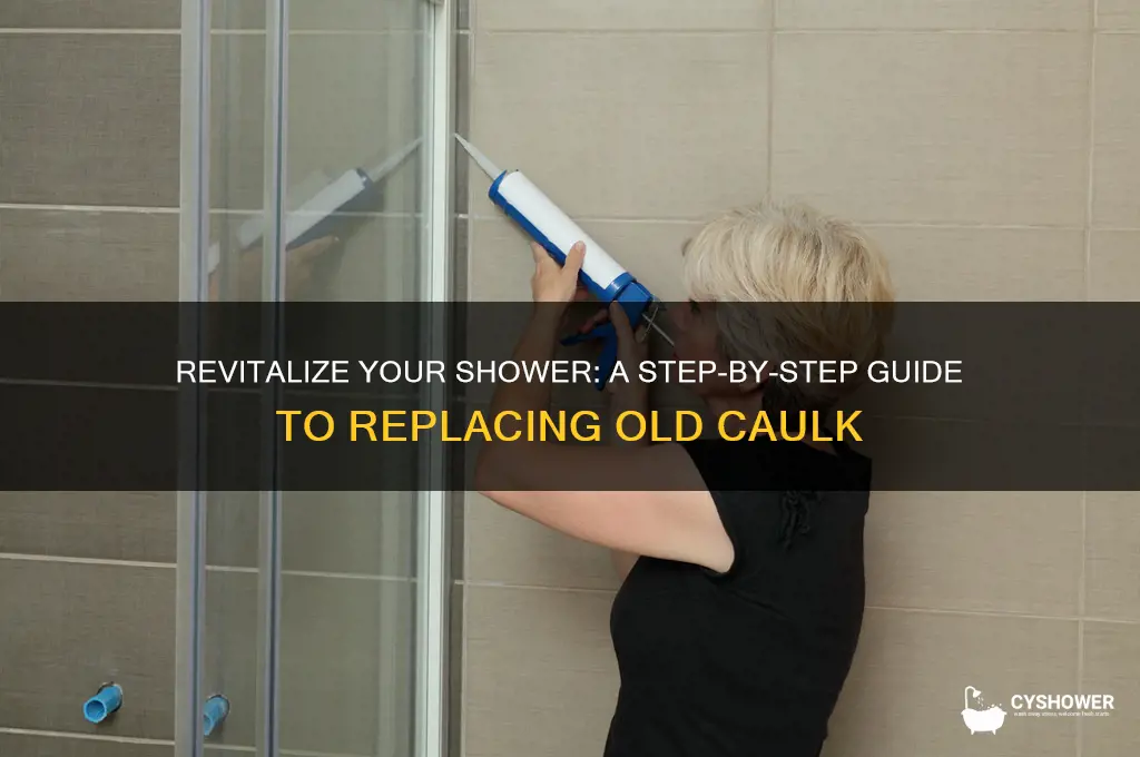 how to replace old caulk in shower