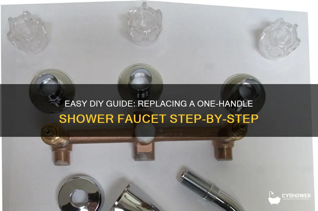 how to replace one handle shower faucet