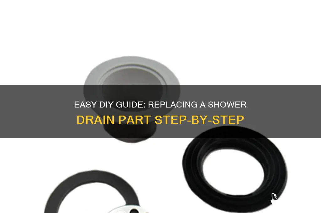 how to replace one part shower drain