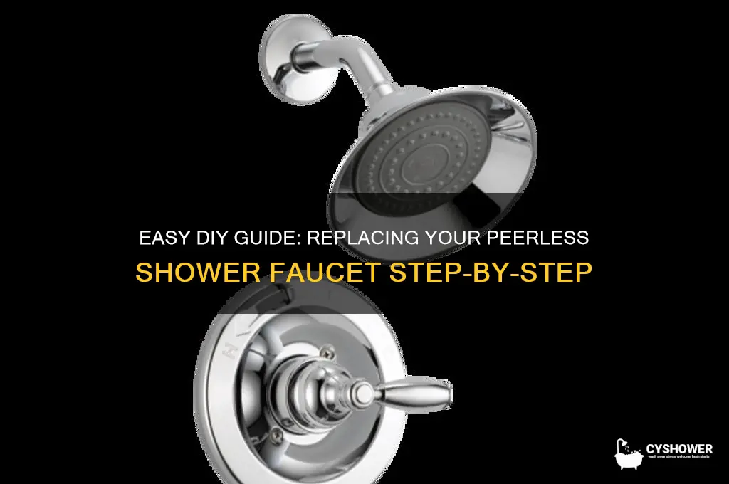 how to replace peerless shower faucet
