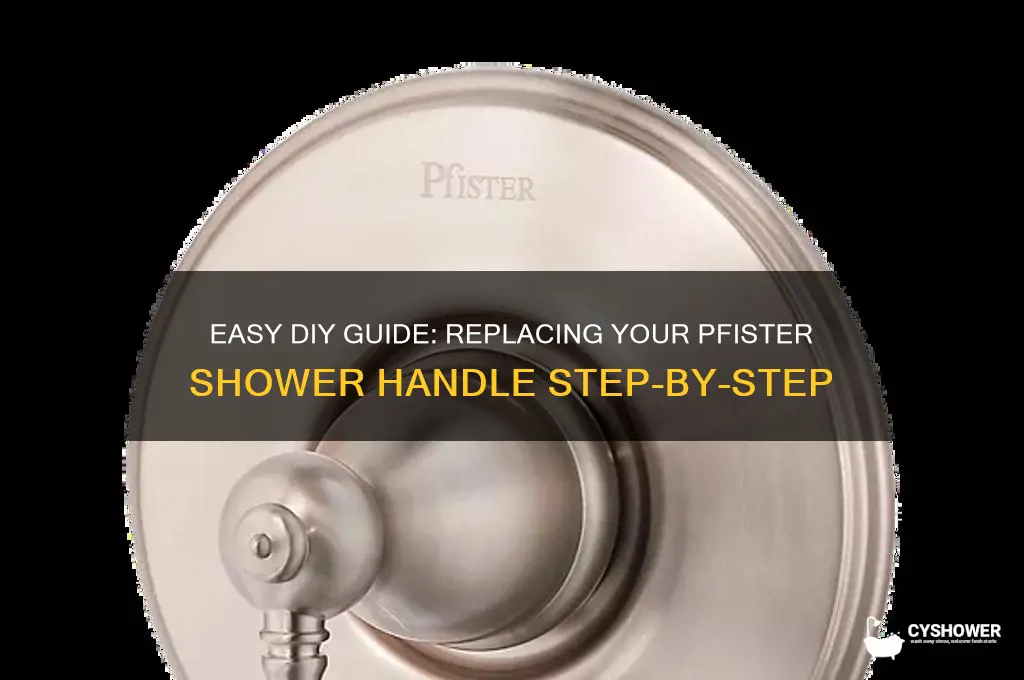 how to replace pfister shower handle