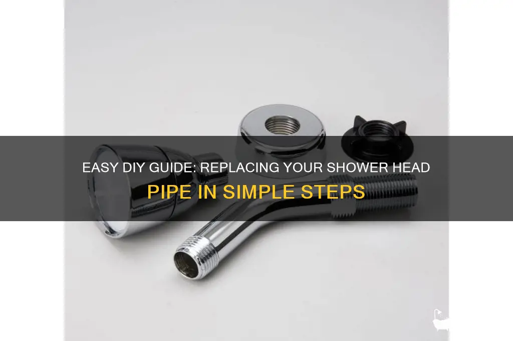 how to replace pipe to shower head